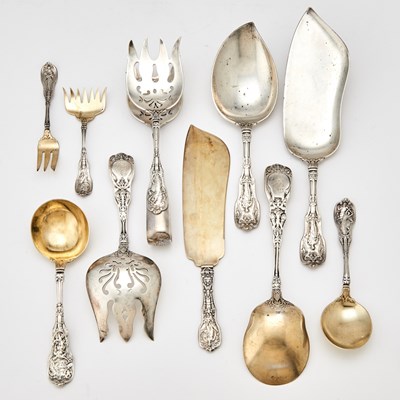 Lot 173 - Gorham Sterling Silver "Mythologique" Pattern Flatware Service