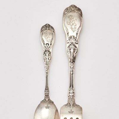 Lot 173 - Gorham Sterling Silver "Mythologique" Pattern Flatware Service
