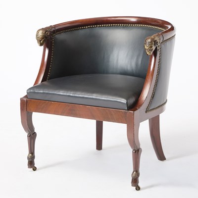 Lot 392 - Empire Mahogany Fauteuil