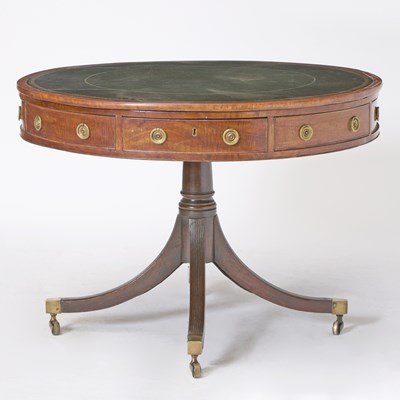 Lot 500 - George III Mahogany Drum Table