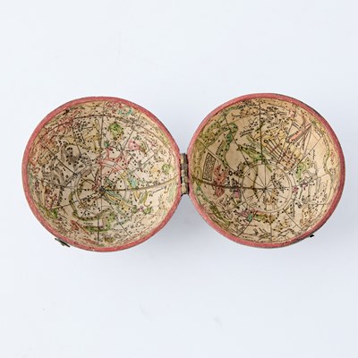 Lot 72 - A fine late-18th-century pocket globe, based on one by Herman Moll