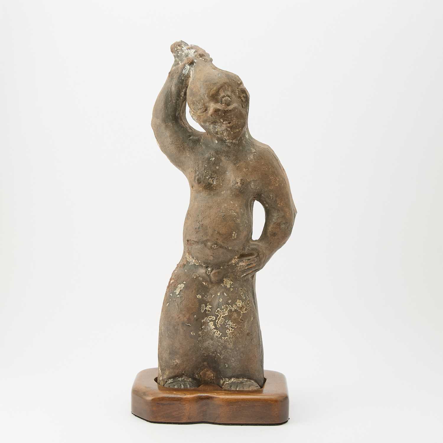 Lot 159 - A Chinese Pottery Standing Figure