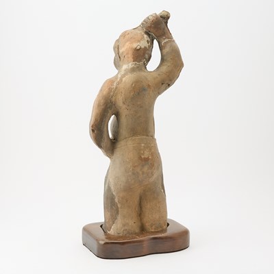 Lot 159 - A Chinese Pottery Standing Figure