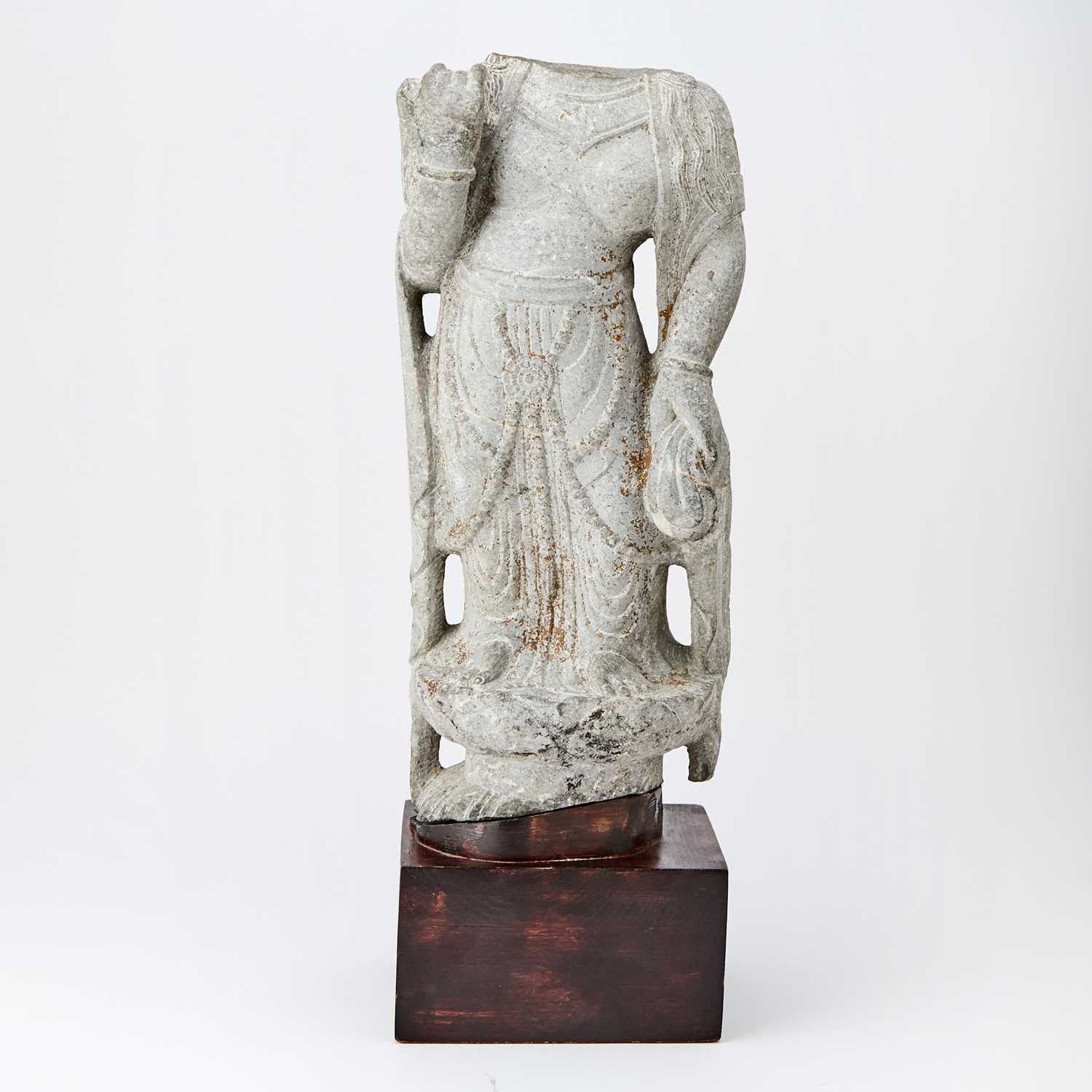 Lot 125 - A Chinese Stone Torso of a Boddhisattva