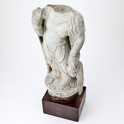 Lot 125 - A Chinese Stone Torso of a Boddhisattva