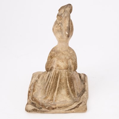 Lot 165 - A Chinese Pottery Figure of a Kneeling Court Lady