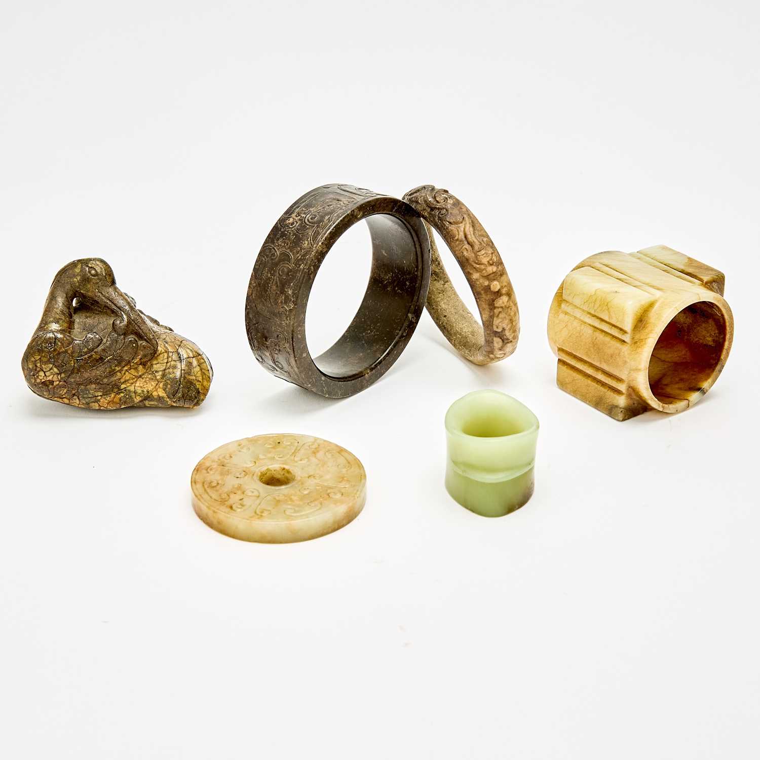Lot 34 - A Group of Chinese Jade Carvings