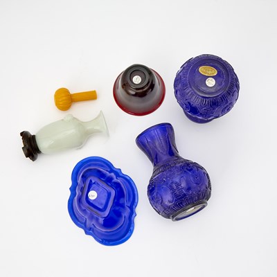 Lot 155 - Six Chinese Peking Glass Articles