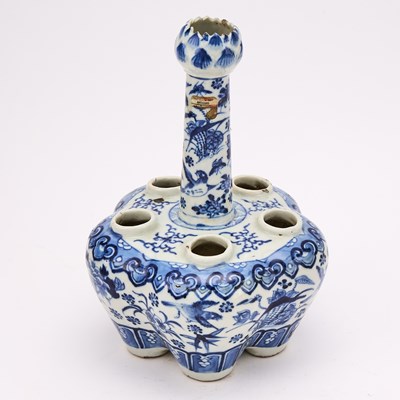 Lot 213 - A Chinese Blue and White Porcelain Tulip Vase