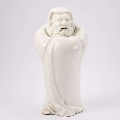 Lot 293 - A Chinese Dehua Porcelain Figure of Damo