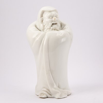 Lot 293 - A Chinese Dehua Porcelain Figure of Damo