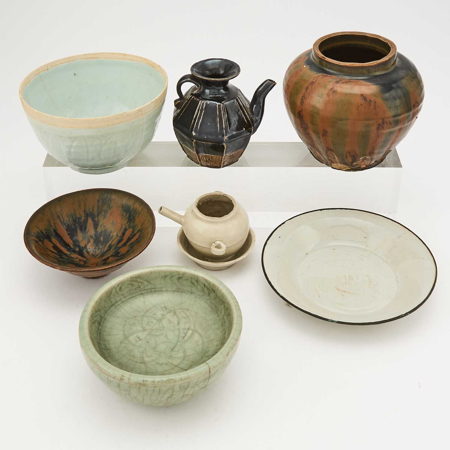 Lot 180 - A Group of Chinese Glazed Ceramic Articles
