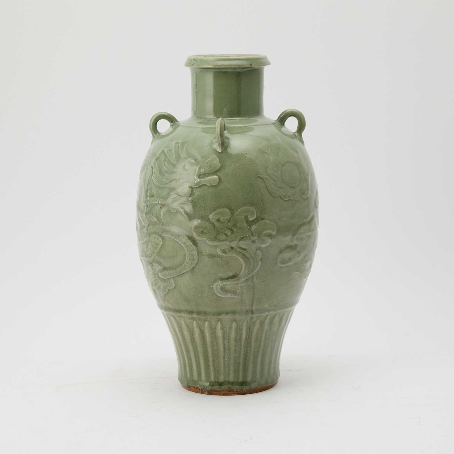 Lot 632 - A Chinese Longquan Celadon Vase