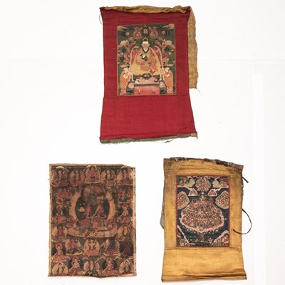Lot 705 - Three Tibetan Thangkas