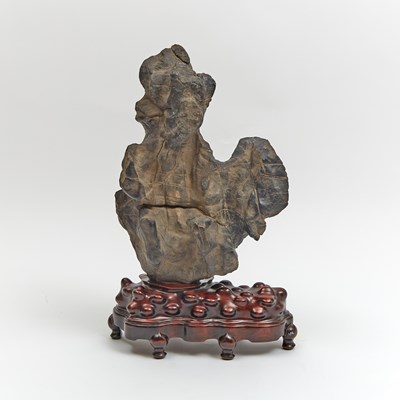 Lot 121 - A Large Chinese Scholar’s Rock and Stand