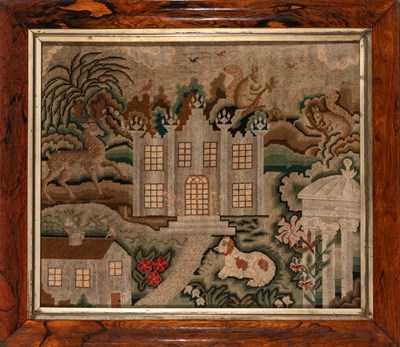 Lot 493 - English Needlework Panel