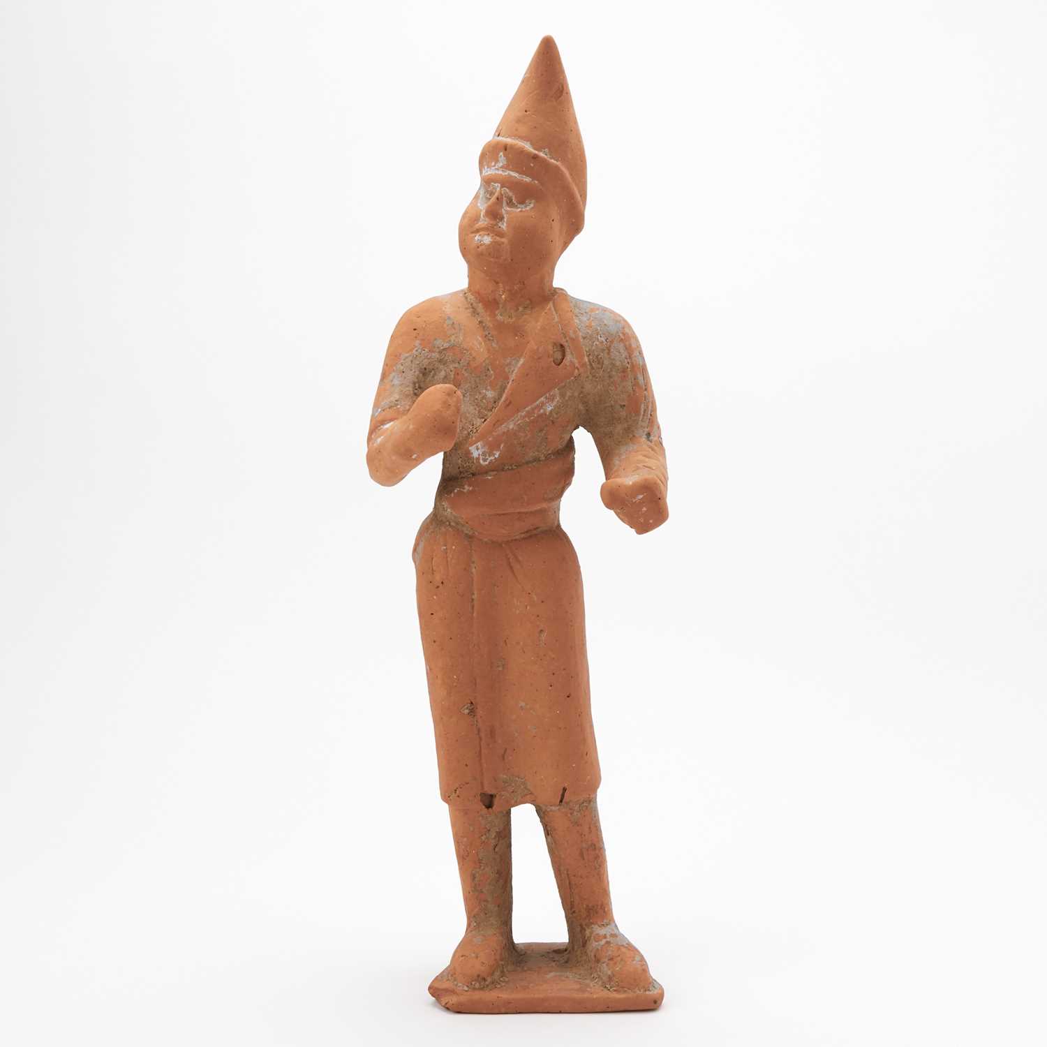 Lot 616 - A Chinese Terracotta Figure of a "Foreigner”