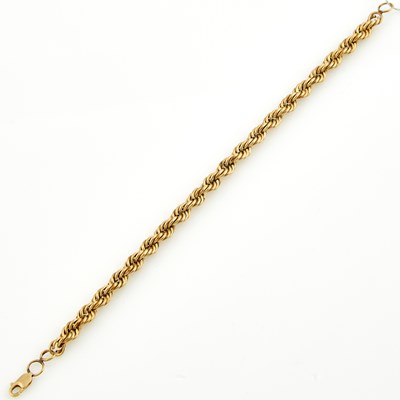 Lot 285 - Gold Flexible Bracelet, 14K 4 dwt.