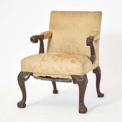 Lot 427 - A George II Mahogany Library Armchair