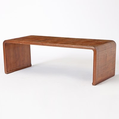 Lot 104 - Chinese Mixed Hardwood and Bamboo Bench