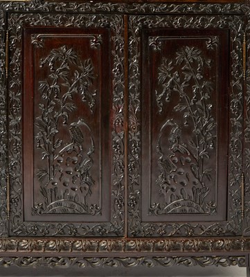 Lot 119 - A China Trade Hongmu Display Cabinet