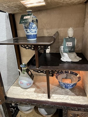 Lot 119 - A China Trade Hongmu Display Cabinet