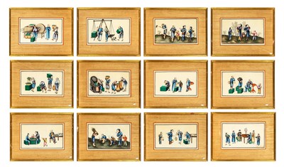 Lot 118 - Twelve China Trade Paintings