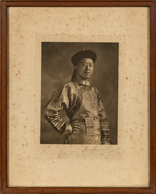 Lot 613 - A Chinese Albumen Print of a Qing Prince