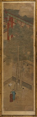 Lot 675 - A Chinese Ming Style Fragmentary Painting