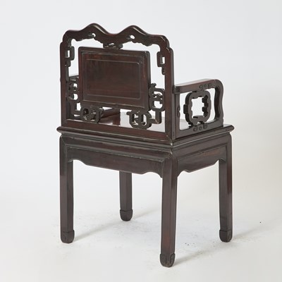 Lot 115 - A Chinese Hardwood Chair
