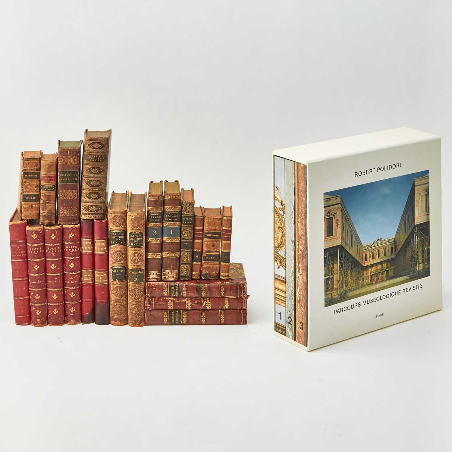 Lot 83 - Large miscellany of books, including Shakespeare, Victor Hugo, Walter Scott
