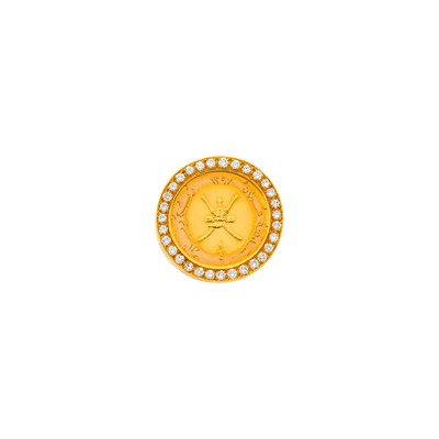 Lot 399 - Gold, Gold Omani Coin and Diamond Ring
