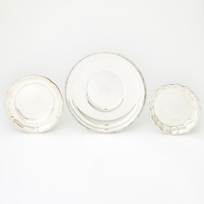 Lot 606 - American Sterling Silver Salver and Waiter
