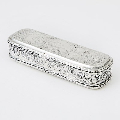 Lot 205 - Continental Silver Tobacco Box