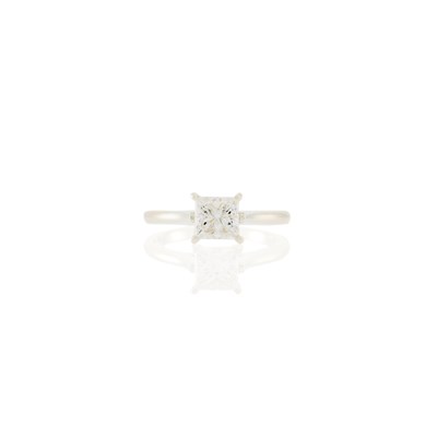 Lot 1083 - Silver and Diamond Ring