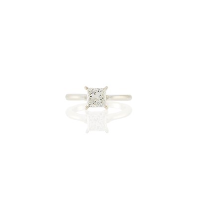 Lot 1081 - Silver and Diamond Ring