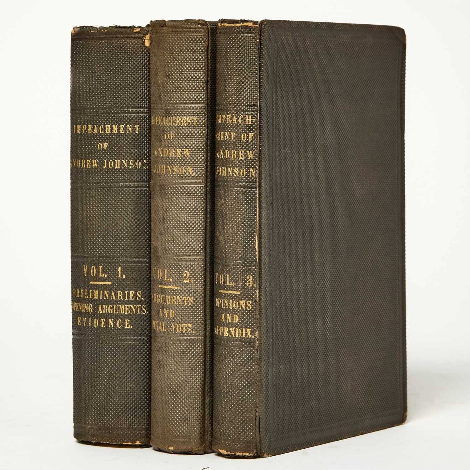 Lot 20 - The impeachment trial of Andrew Johnson