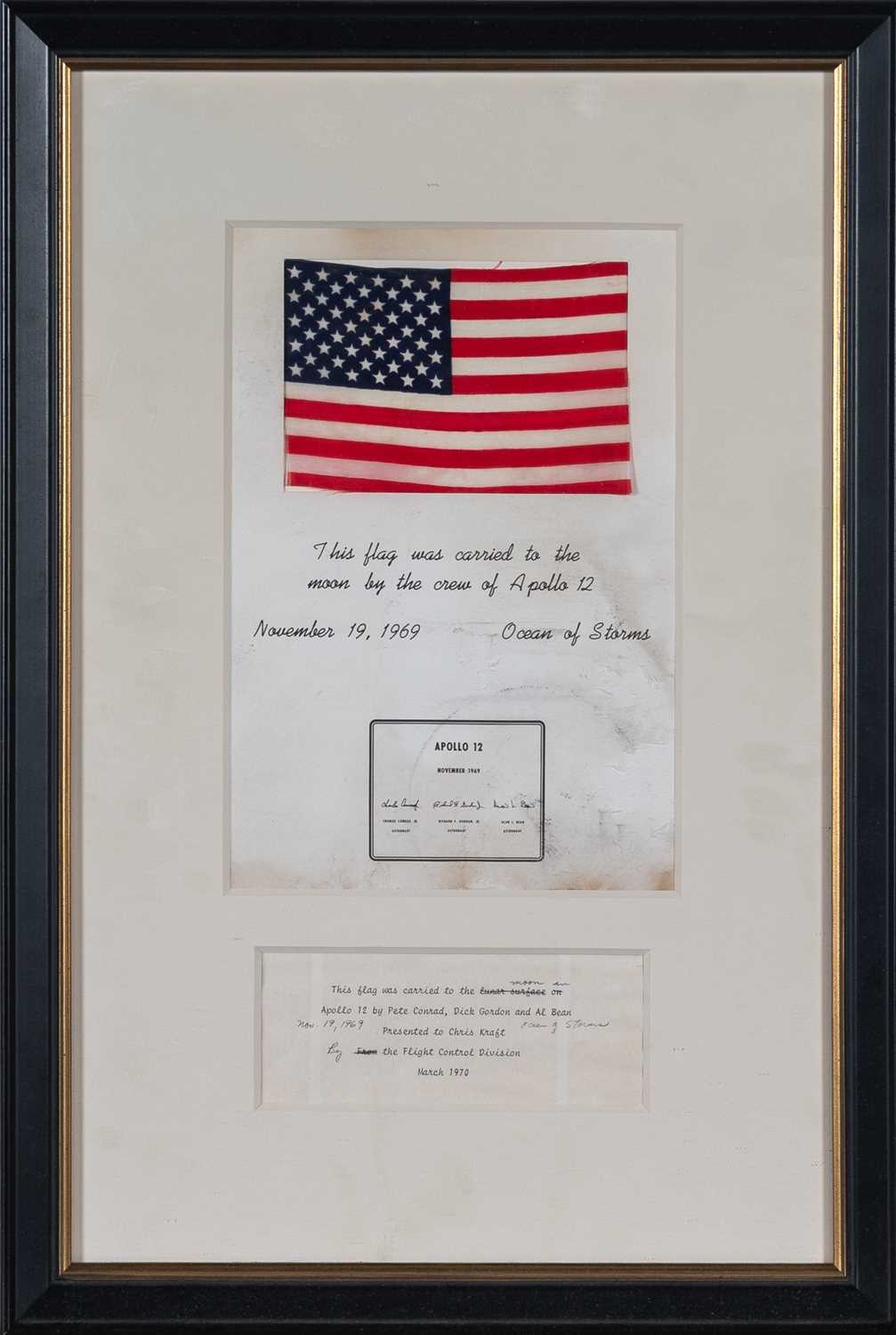 Lot 9 - An American Flag Carried to the moon on Apollo 12