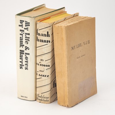 Lot 142 - Inscription from Frank Harris within volume II of the banned first edition of My Life and Loves