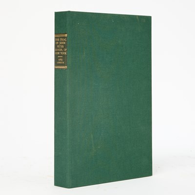 Lot 44 - Almon's edition of the trial of John Peter Zenger