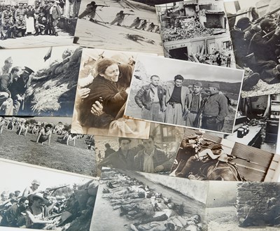 Lot 119 - A journalist's Spanish Civil War archive - over 300 photos and nearly 100 pp. of typed dispatches