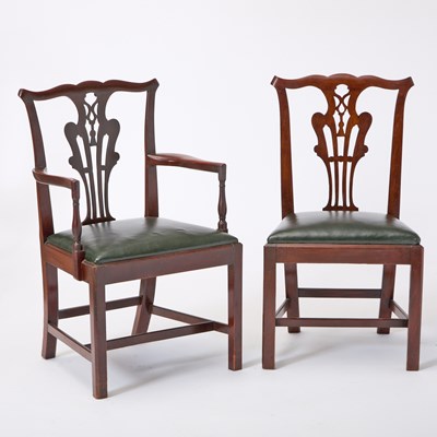 Lot 450 - Set of Twelve George III Mahogany Dining Chairs