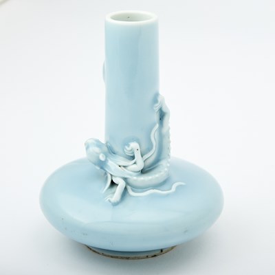 Lot 263 - A Chinese Claire-De-Lune Glazed Porcelain Vase