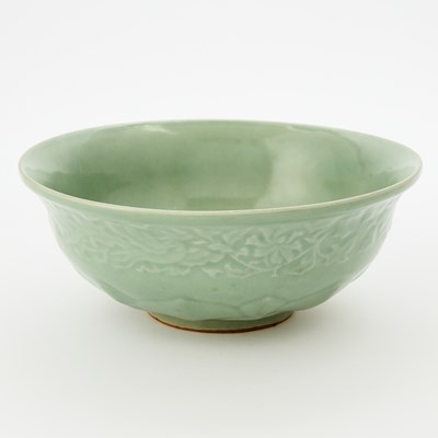 Lot 627 - A Chinese Celadon Glazed Porcelain Bowl