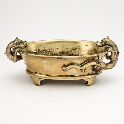 Lot 579 - A Chinese Bronze Censer