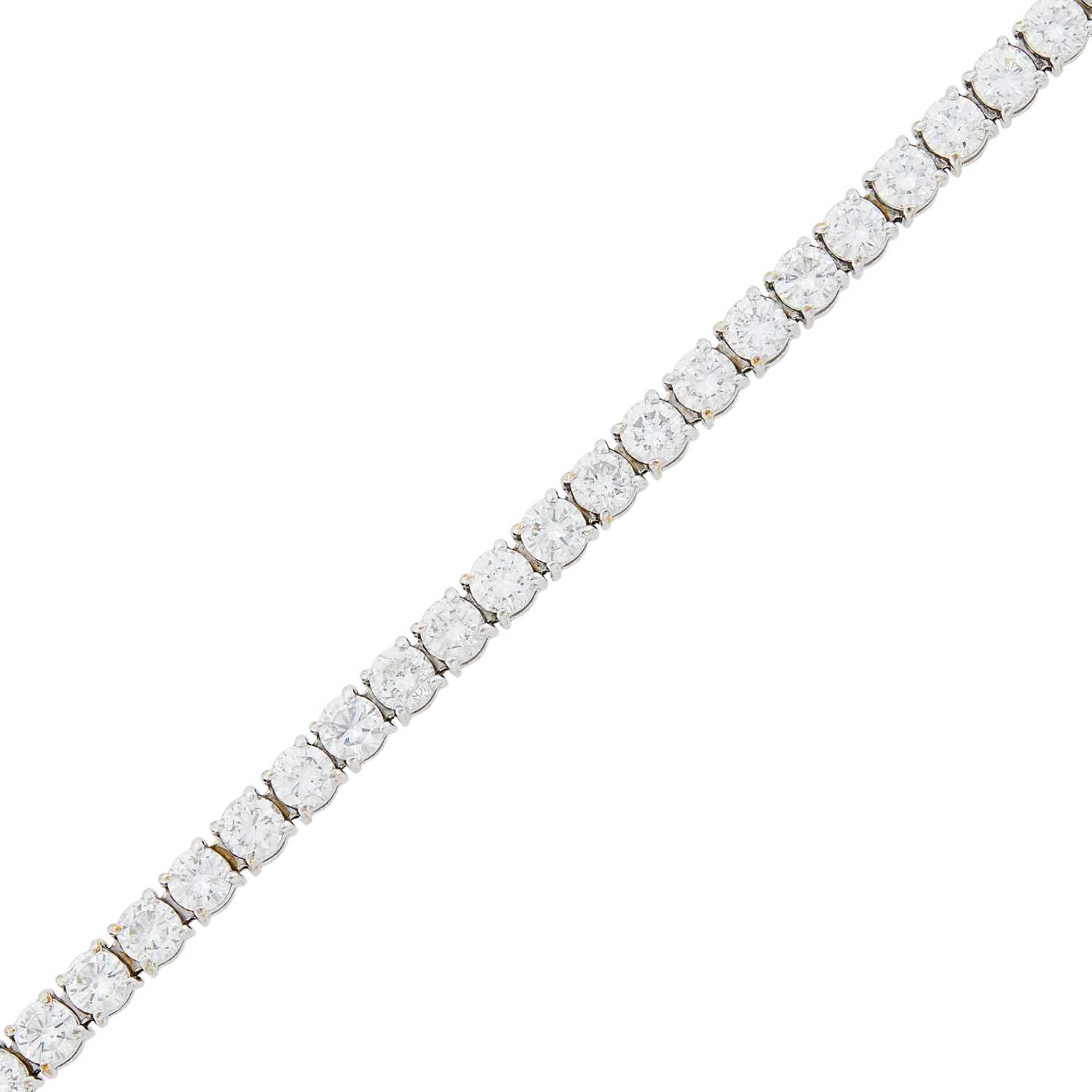 Lot 77 - White Gold and Diamond Bracelet