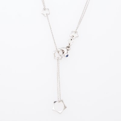 Lot 1071 - Pasquale Bruni White Gold Star Link Chain Necklace