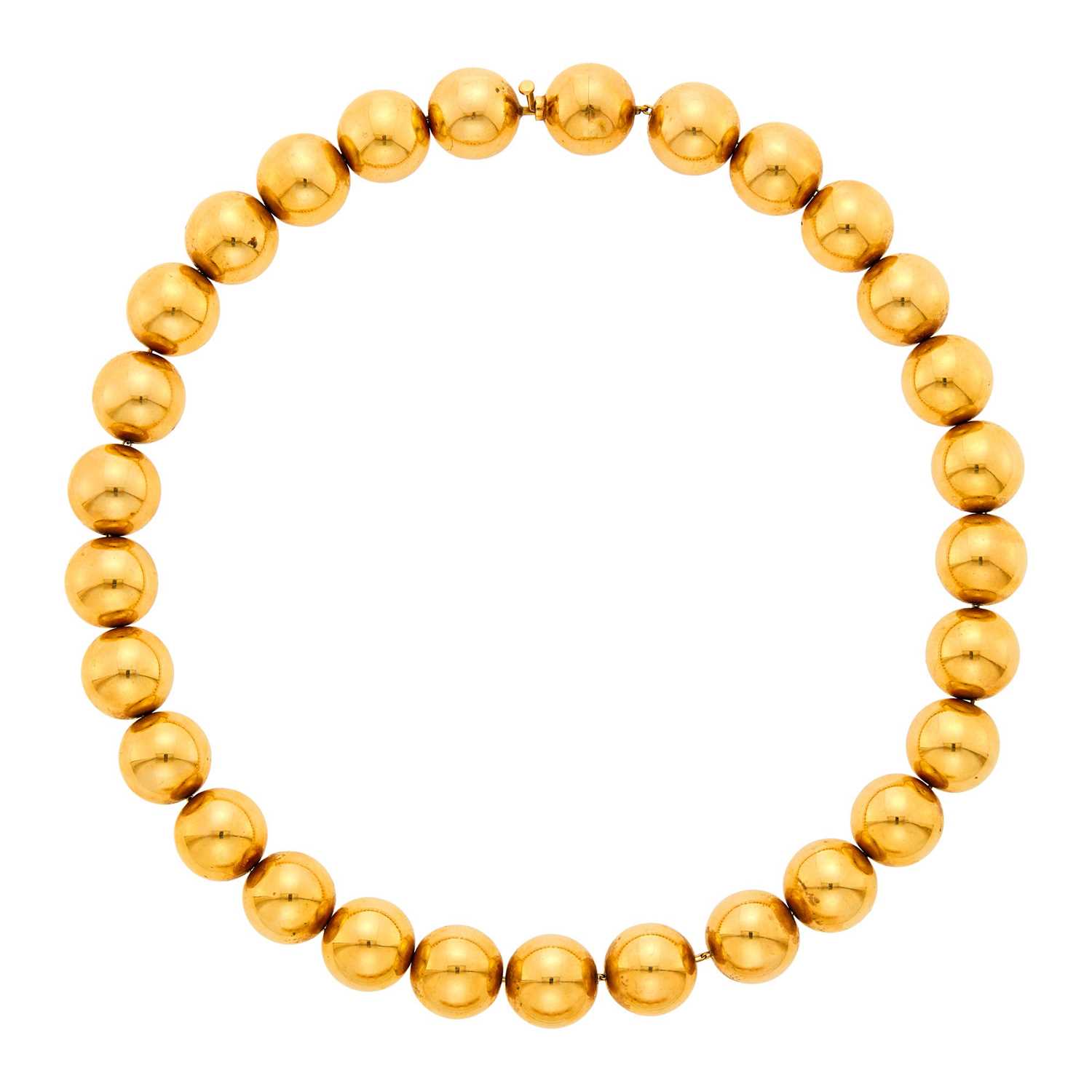Lot 20 - Gold Bead Necklace