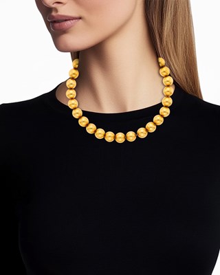 Lot 20 - Gold Bead Necklace