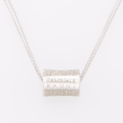 Lot 1080 - Pasquale Bruni White Gold and Diamond Fringe Necklace